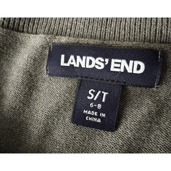 Lands End Vintage Y2K Oversized Cotton Sweater Womens S Layering Pullover - Picture 2 of 8